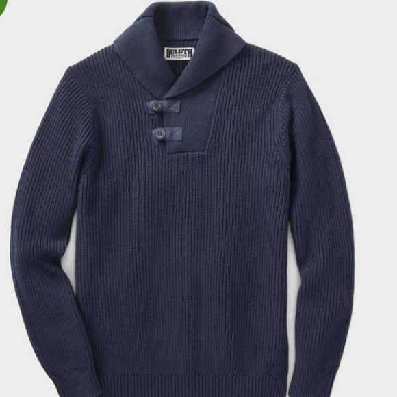 Duluth Trading Company Men's Duluth Brigadier Shawl Collar Sweater XLT NWT - Picture 9 of 11